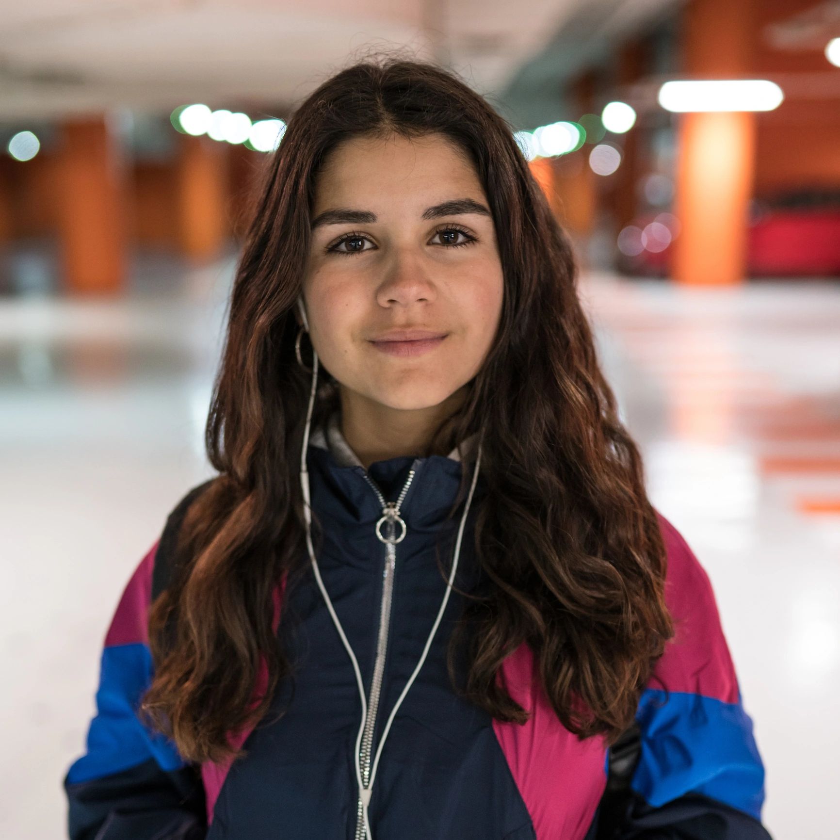 Portrait of a young woman customer