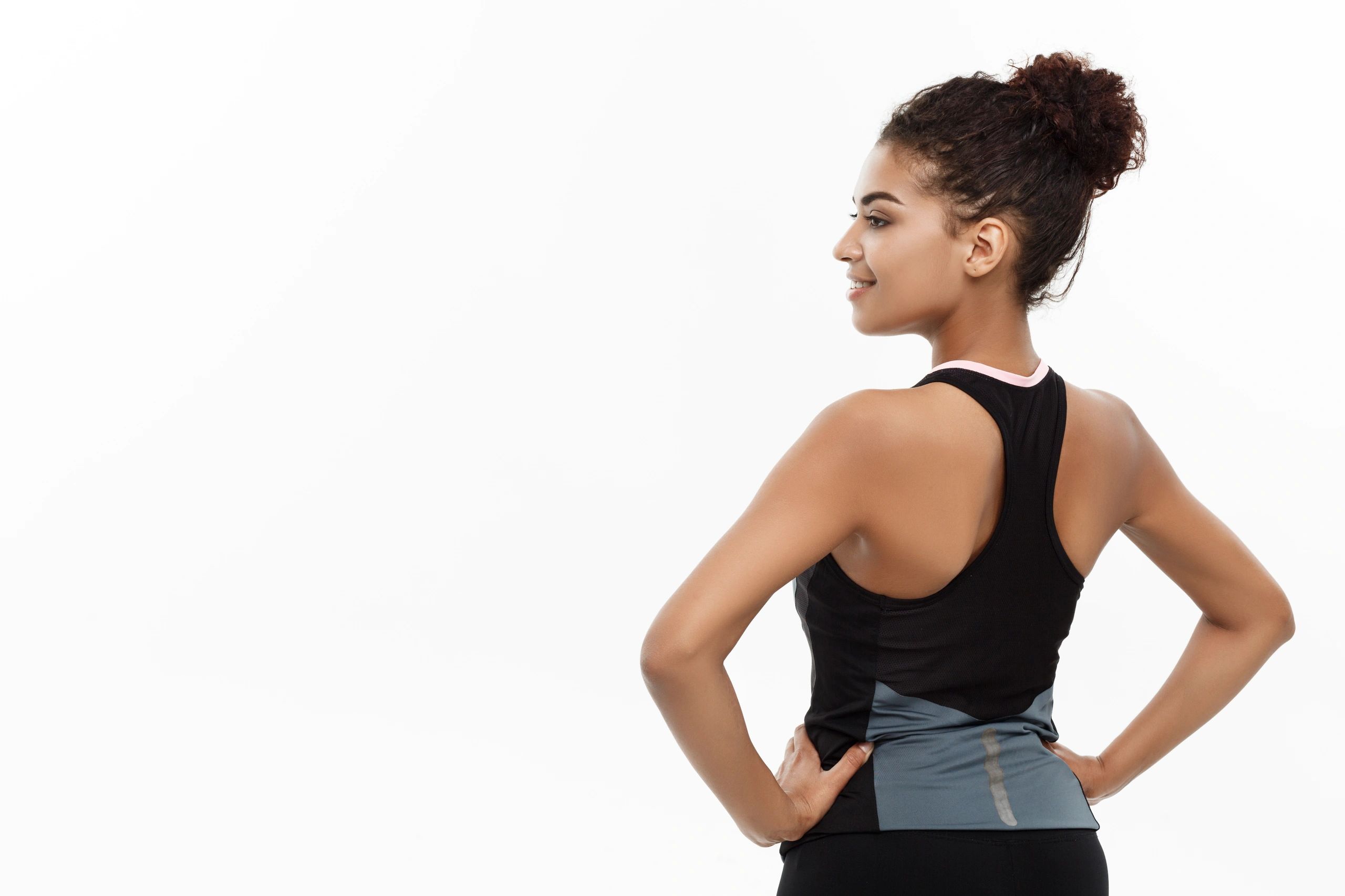 Athlete in studio wearing activewear