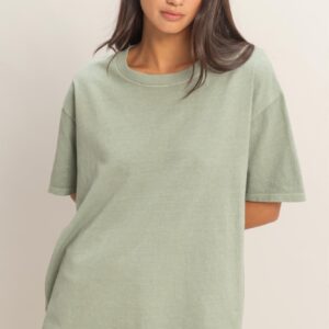 Pigment Dyed Crew Neck T-shirt