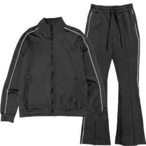 Men's Solid Stacked Flared Track Set