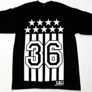 Black And White Flag Print Tee