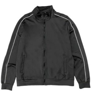 Men's Solid Stacked Flared Track Jacket