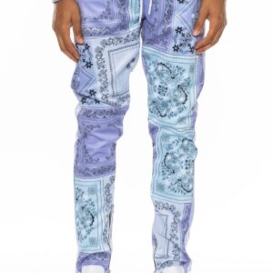 Paisley Bandana Print Track Pants